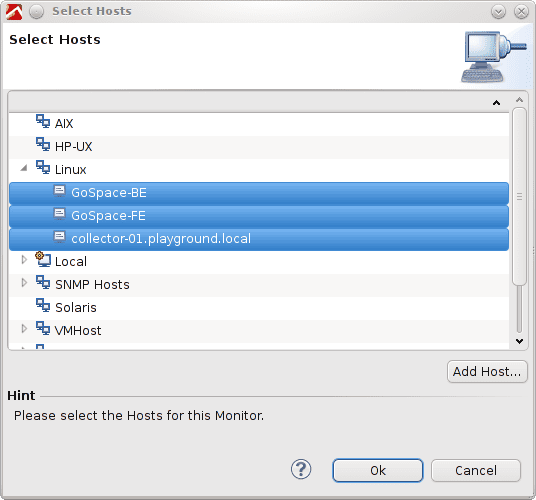 Select the hosts that are your virtual machines.