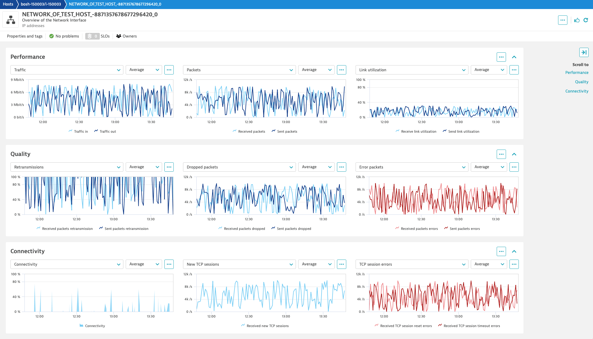 Network Interface page