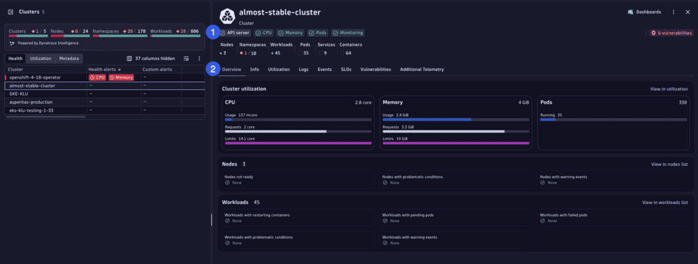 Kubernetes — Dynatrace Docs