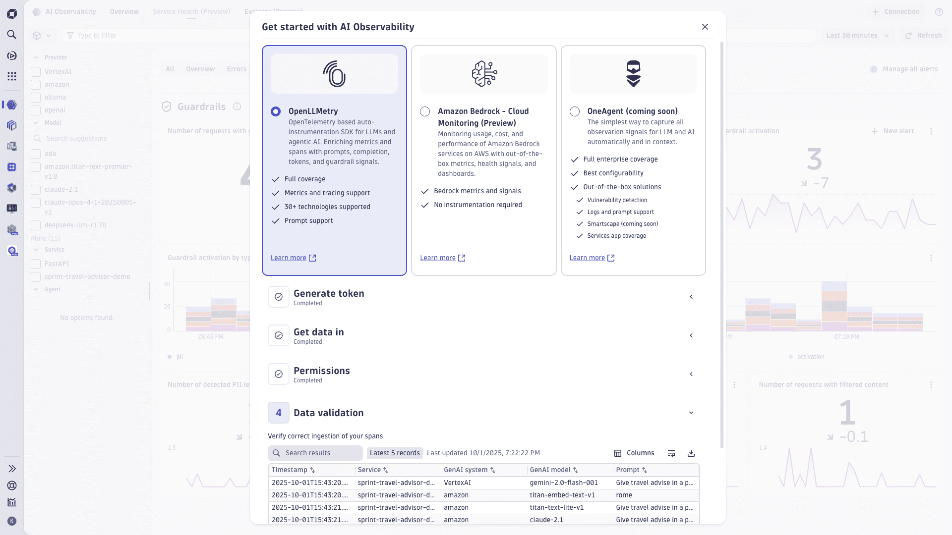 AI Observability app - Onboarding (Preview)