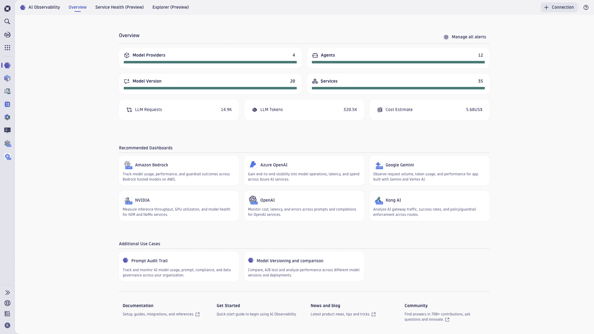 AI Observability app - Overview (Preview)