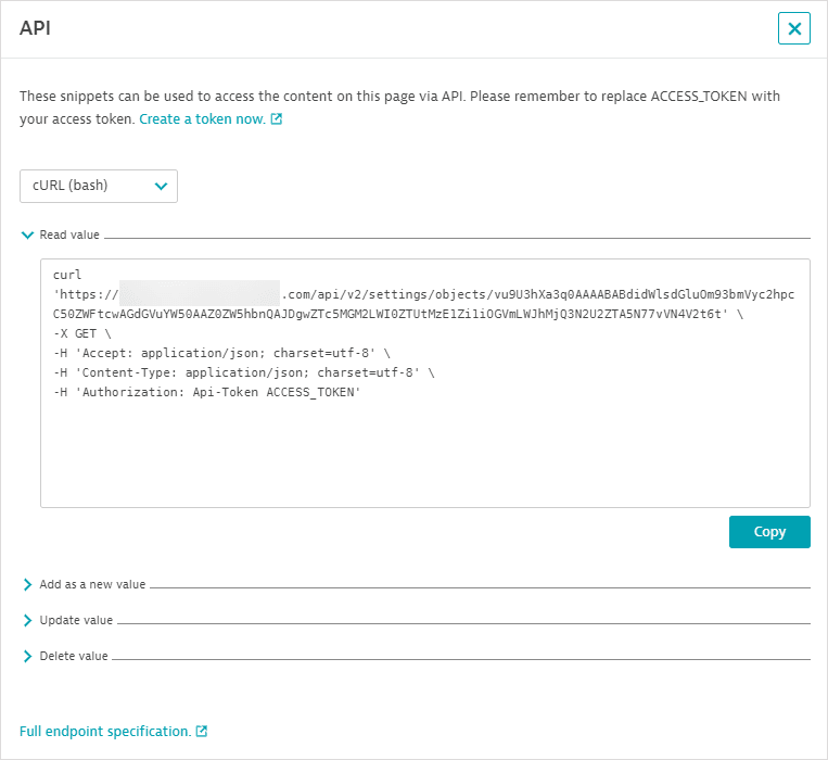 Team-management API snippets