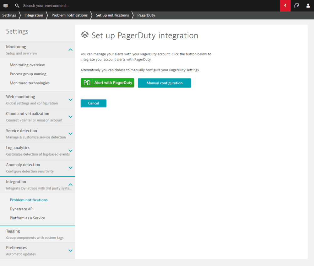 How do I push problem notifications to PagerDuty? Dynatrace Help