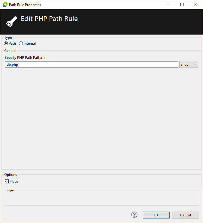 Path Rule properties