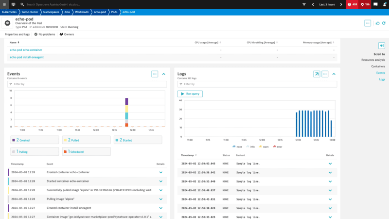 Stream Kubernetes logs with Fluent Bit (Logs Classic) — Dynatrace Docs