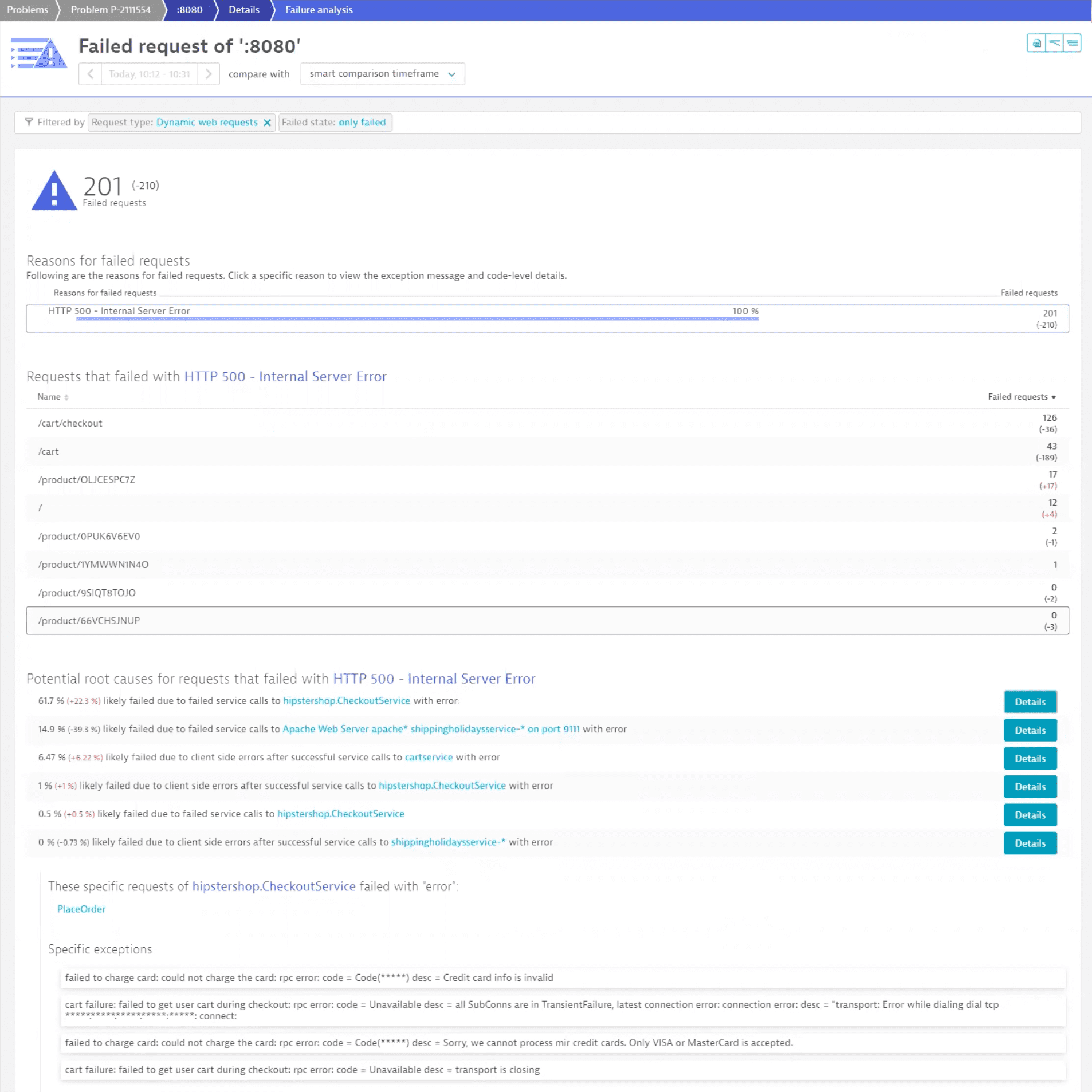 Log analysis distributed trace - 9