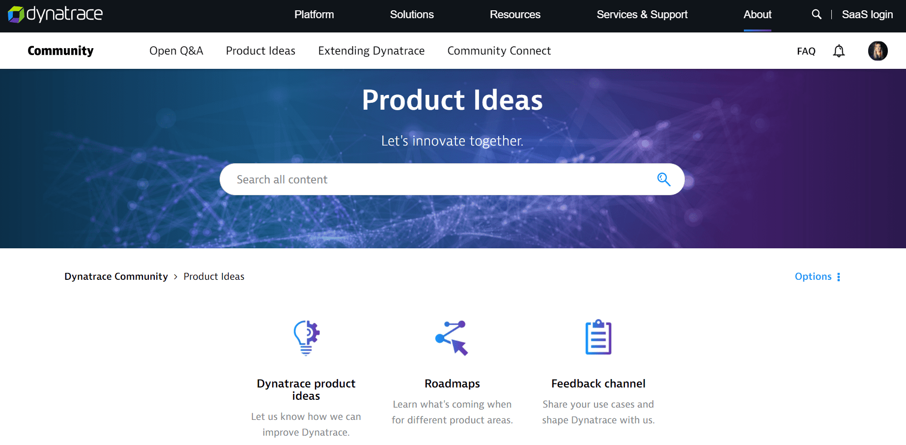 Product Ideas space