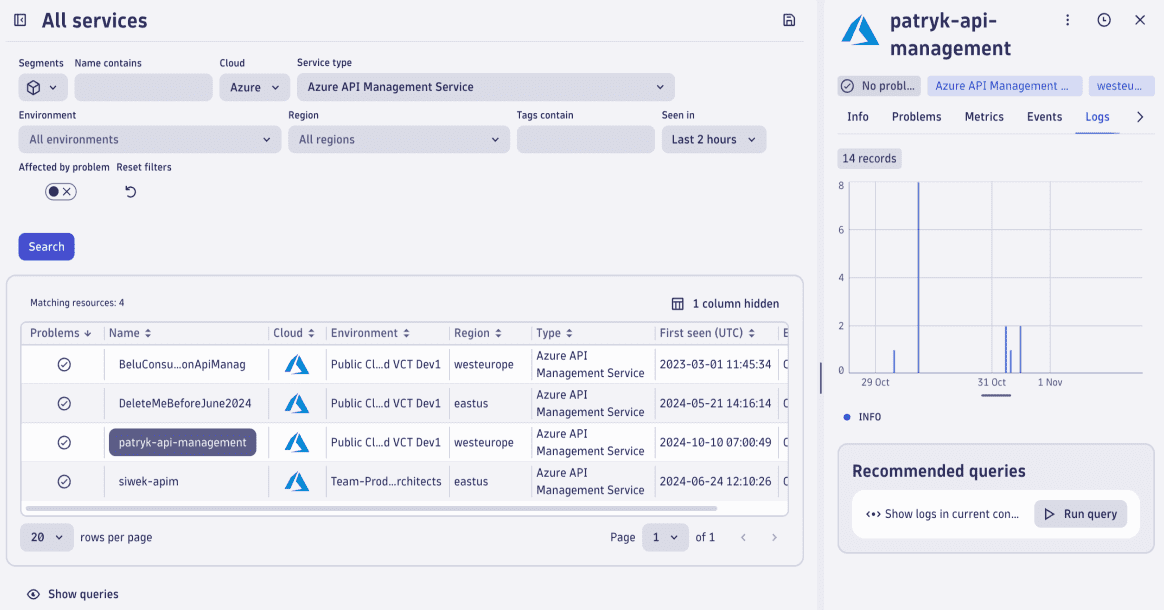 Azure log forwarder - fix entity linking