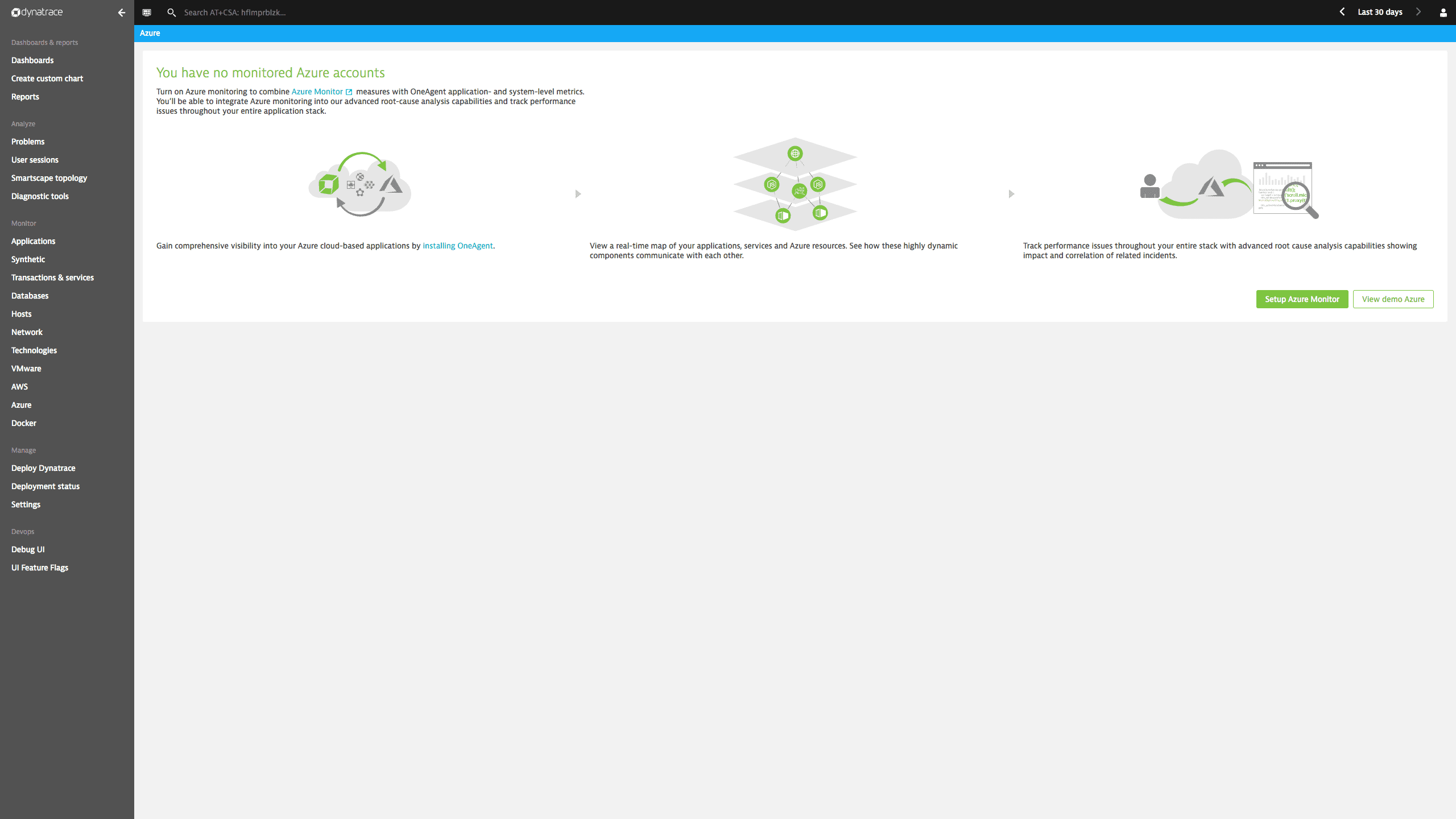 Join Daniel Kaar for a 30 minutes demo and see how Dynatrace monitors Apps on Azure - VMs, Sites and Functions.
