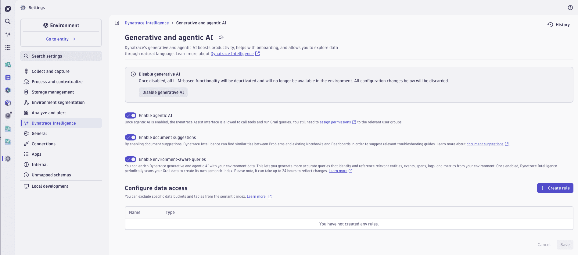 Turn on "Enable agentic AI"