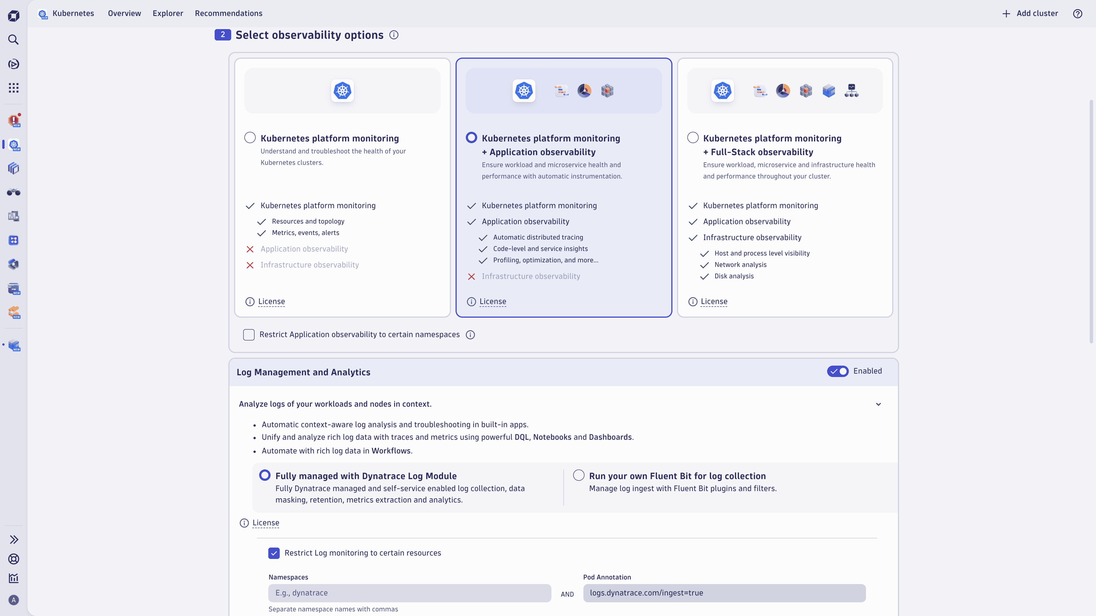 Kubernetes Log Module