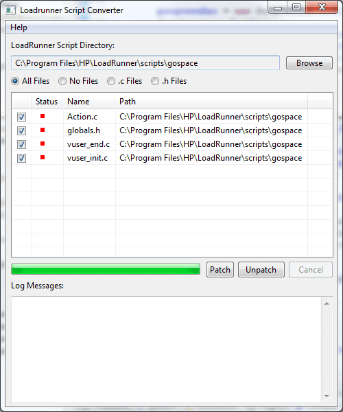 LoadRunner script converter