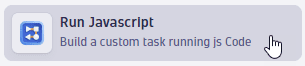 Select "Run JavaScript"