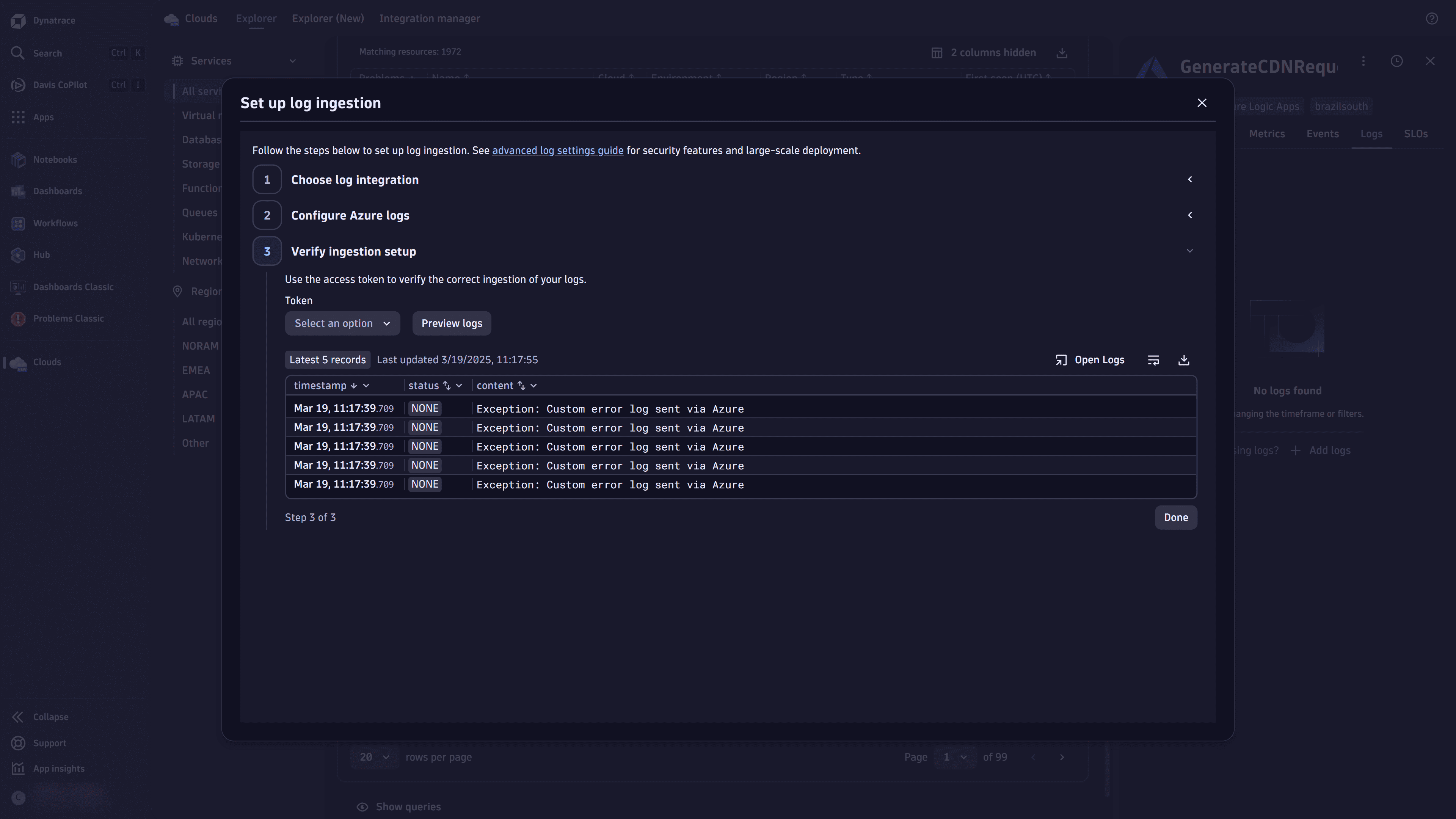setup-log-ingestion-verify