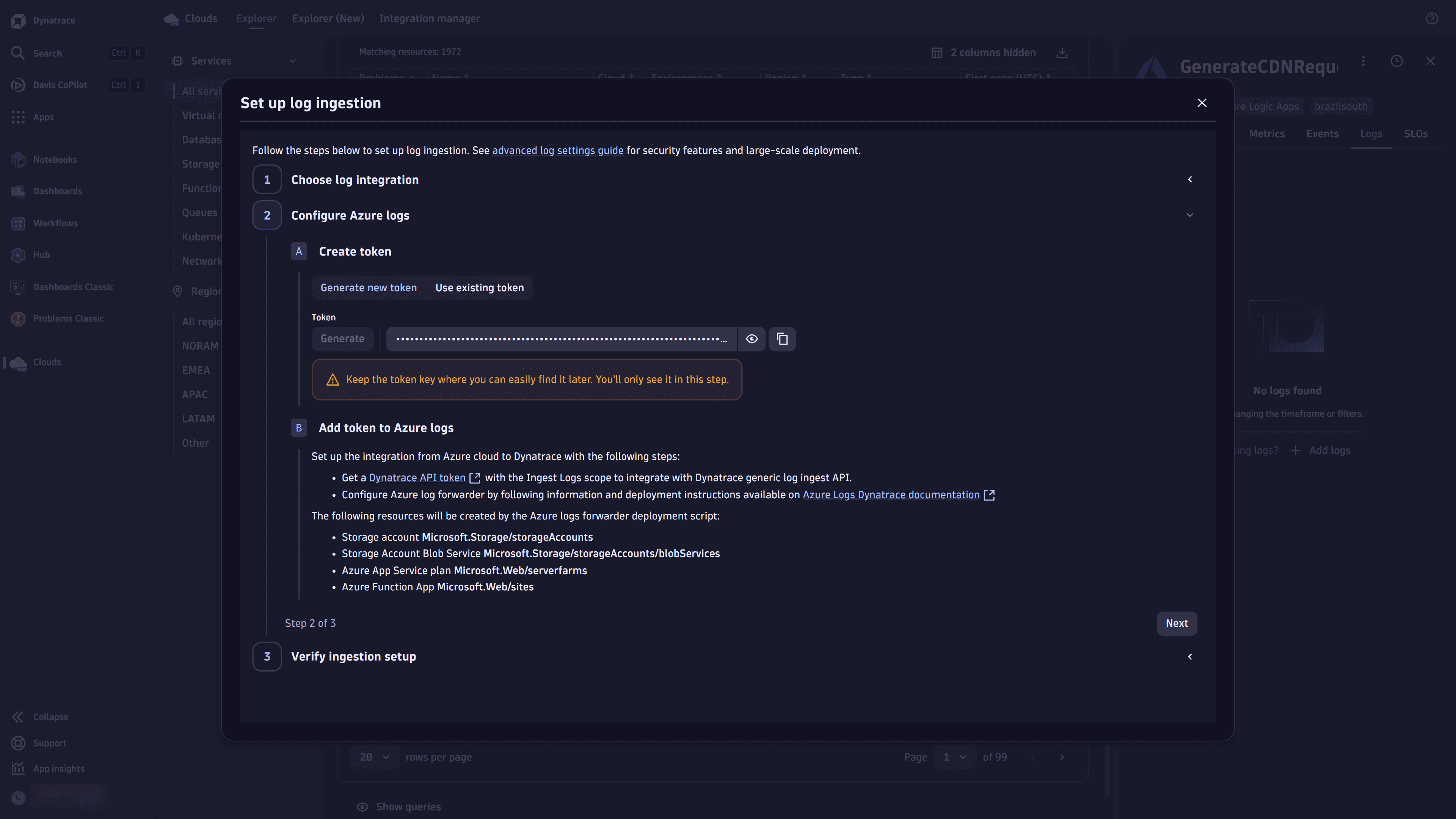 setup-log-ingestion-token