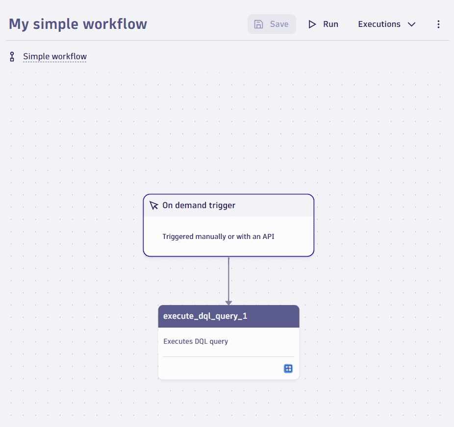 Simple workflow example