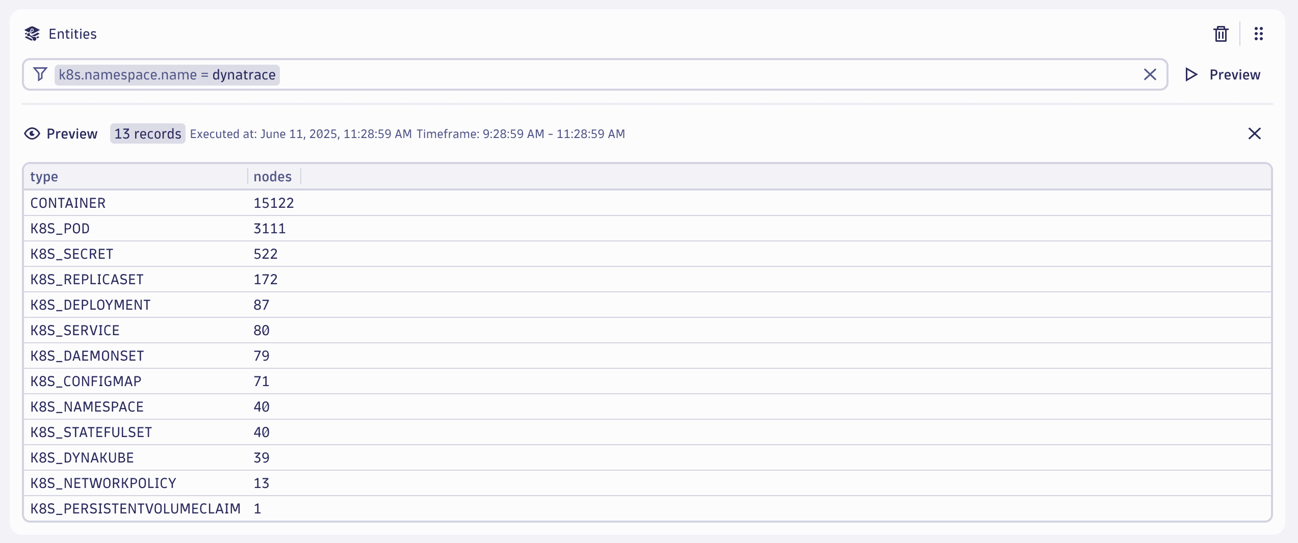 An example of configuring Smartscape nodes filters with segments entities include blocks