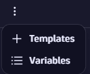 SRG Templates and Variables drop down list