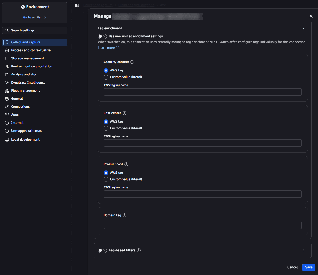 Tag enrichment toggle in Settings to centrally manage tag enrichment rules.