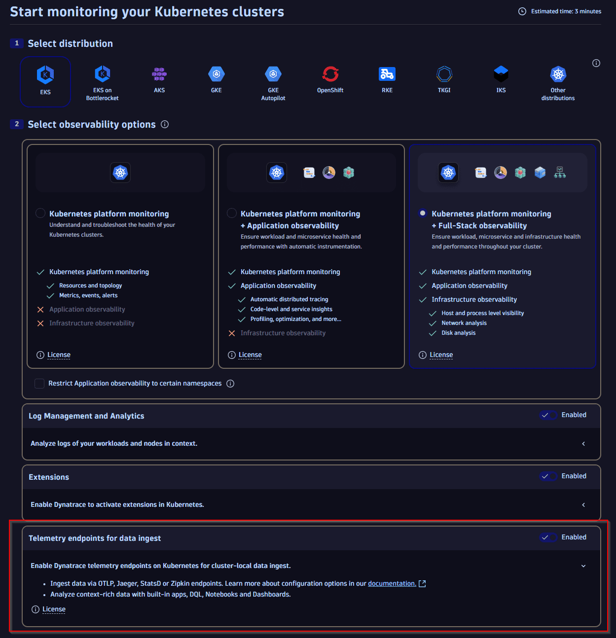 Start monitoring your Kubernetes cluster