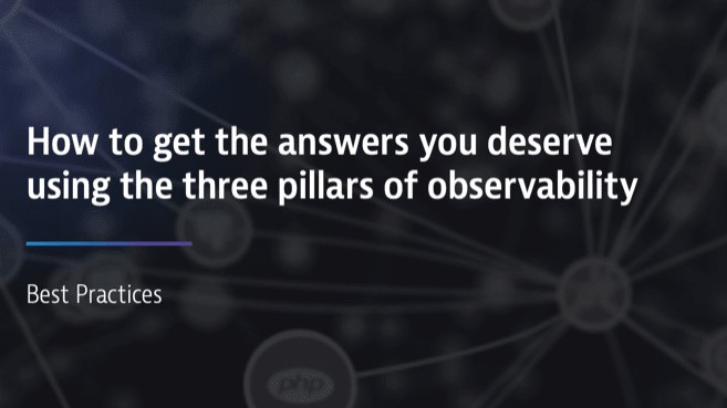 Three pillars of observability