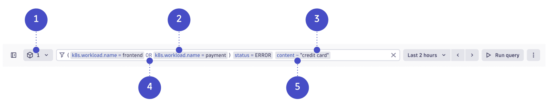 Filter field in Logs app