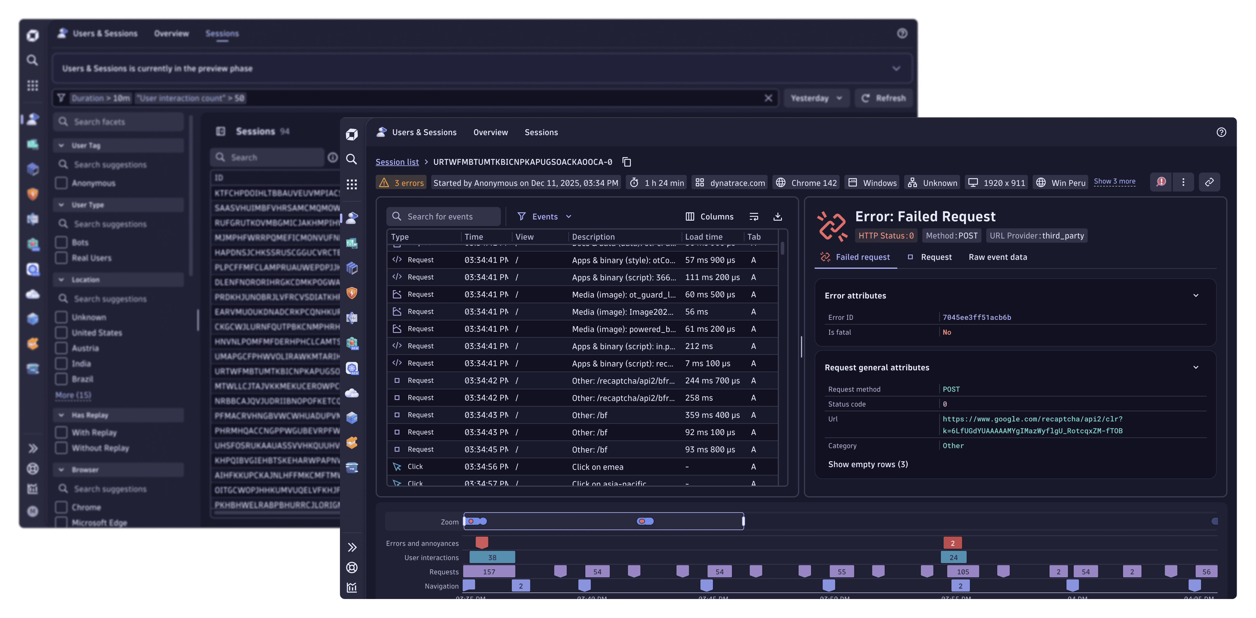 Users & Sessions app