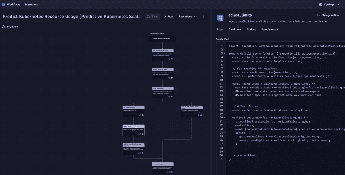Predict and autoscale Kubernetes workloads — Dynatrace Docs