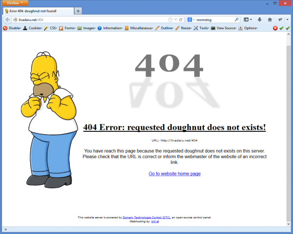 The 404 Error Message delivered from Livadaru.net might be funny to look at, but the potential impact on your users is nothing to laugh about! See more funny examples at http://www.1stwebdesigner.com/inspiration/unique-404-error-pages-inspiration/