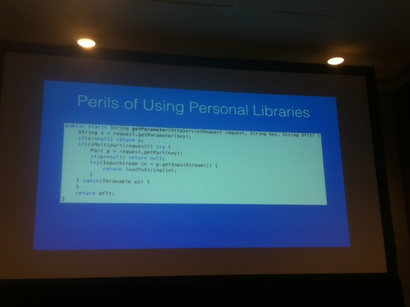 Code example from one of James Goslings Libraries