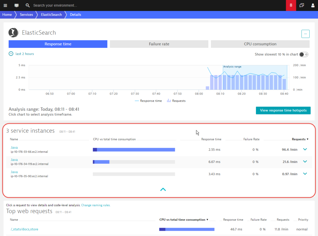 Service instances