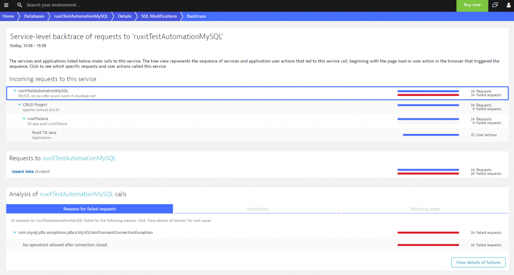 Backtrace to the controller level is fine, but backtrace to the user-action level is better!