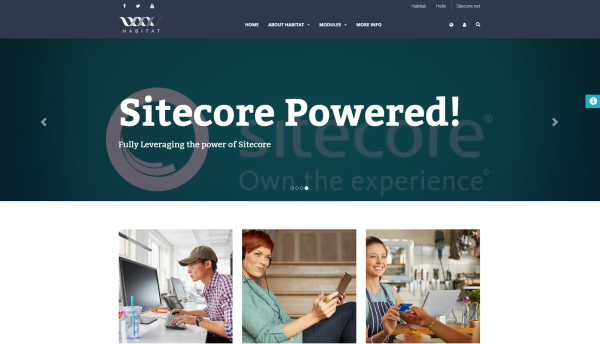 The Habitat demo application built using Sitecore Helix principles