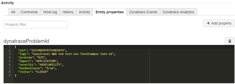 Entity Property Tool makes it easy to validate whether the properties are stored correctly.