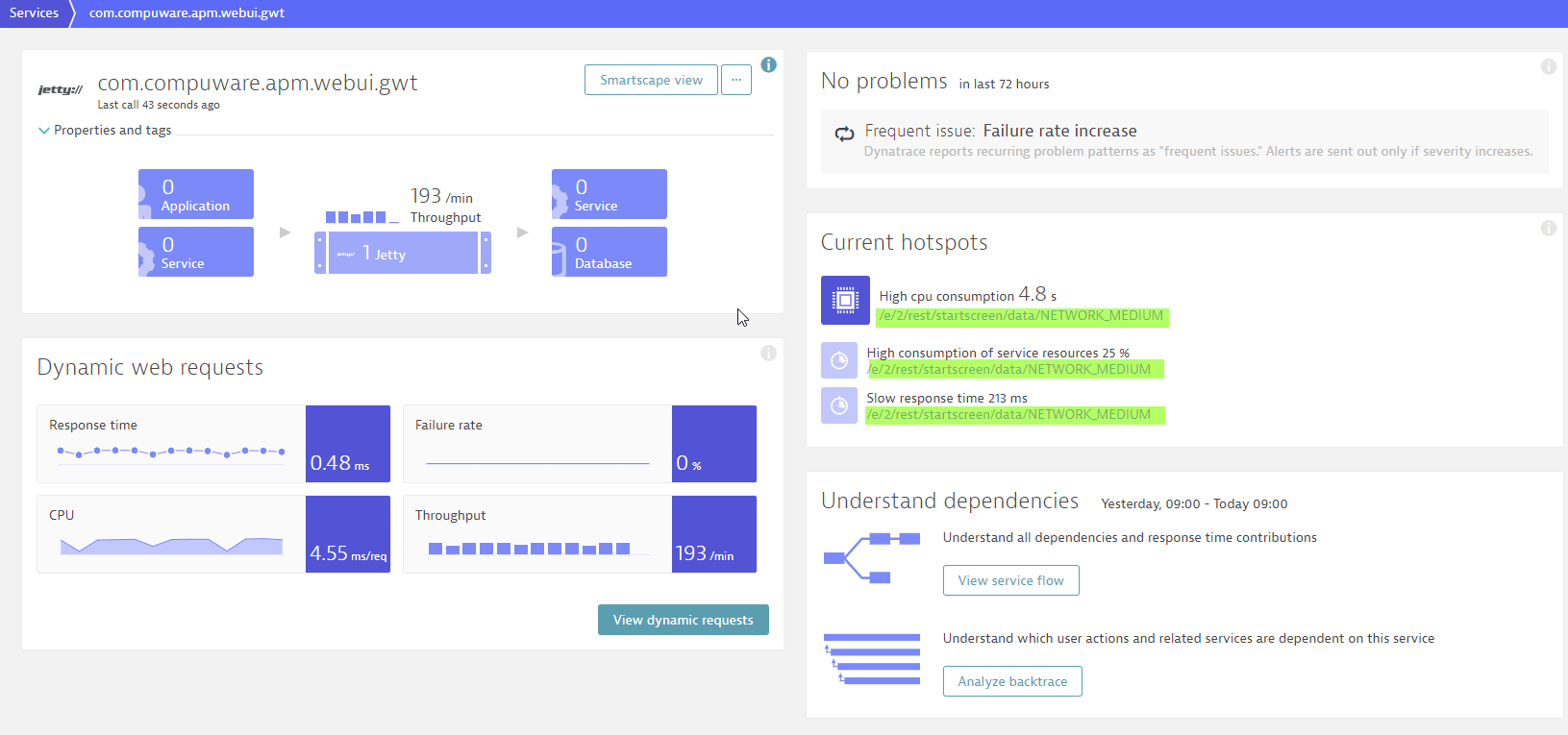 Web UI REST calls