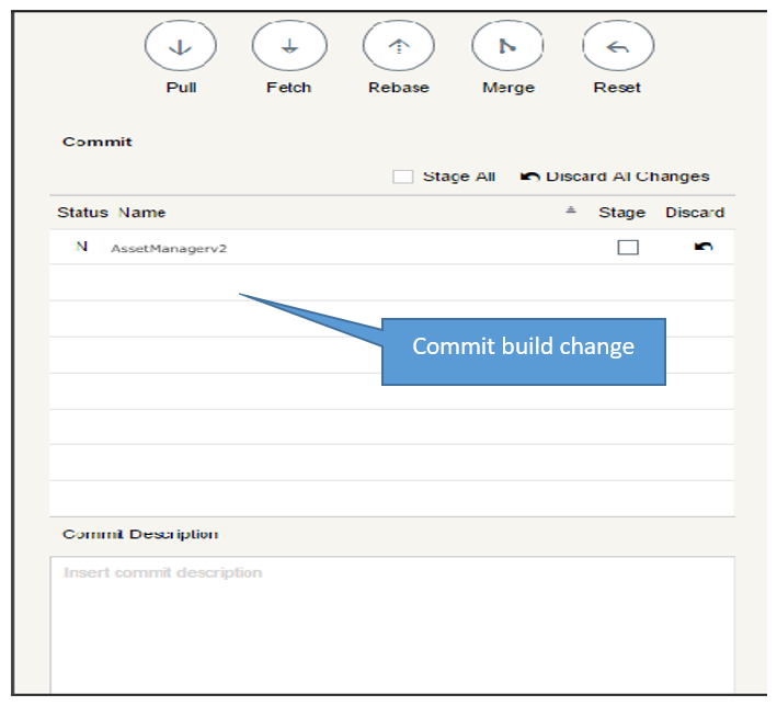 Pushing code changes made easy through the Git client