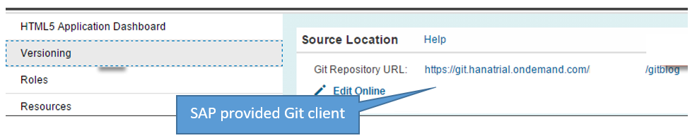 Our development team leverages the SAP provided Git Client