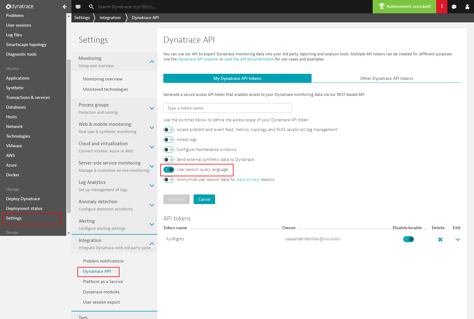 User Session Query Language