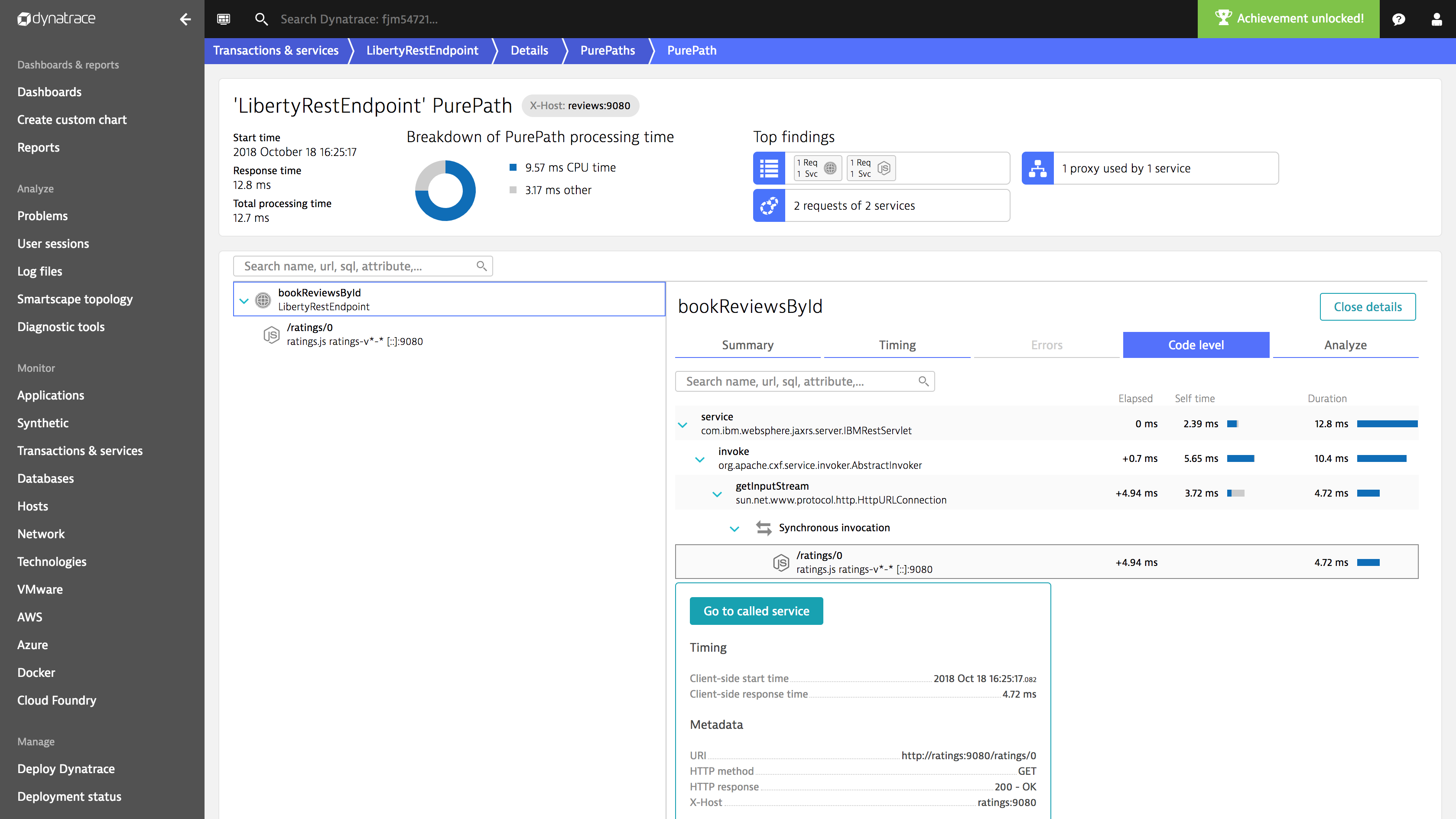 Analytics and diagnostics in Istio-enabled environments