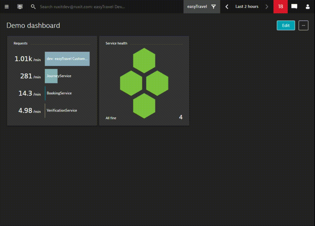 Working with the new drag-and-drop dashboard tile editor