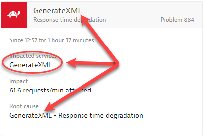 Great detection but too generic service name. A human would ask: What host is running GenerateXML?