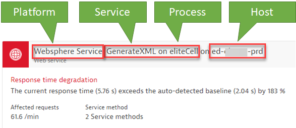 Optimized communication: all relevant problem context data now part of the problem ticket