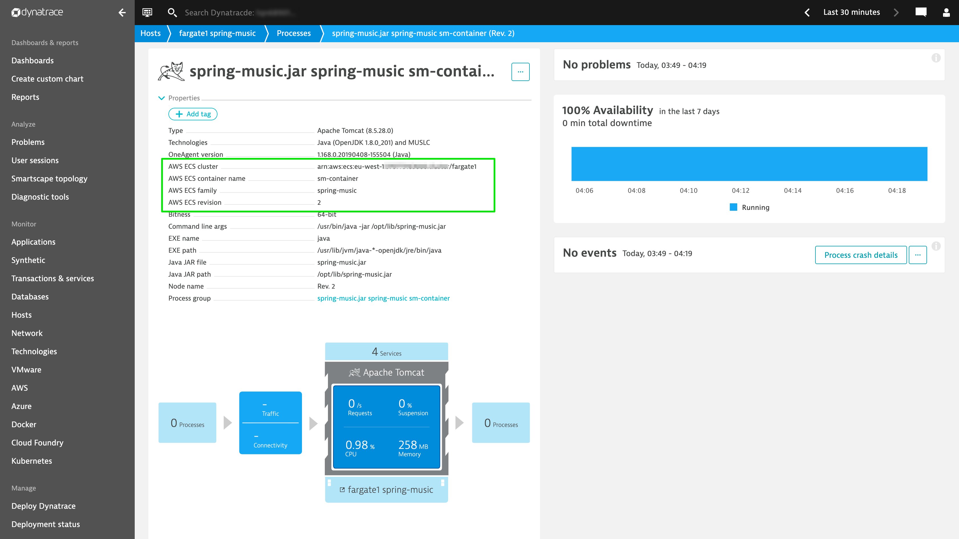 AWS Fargate task