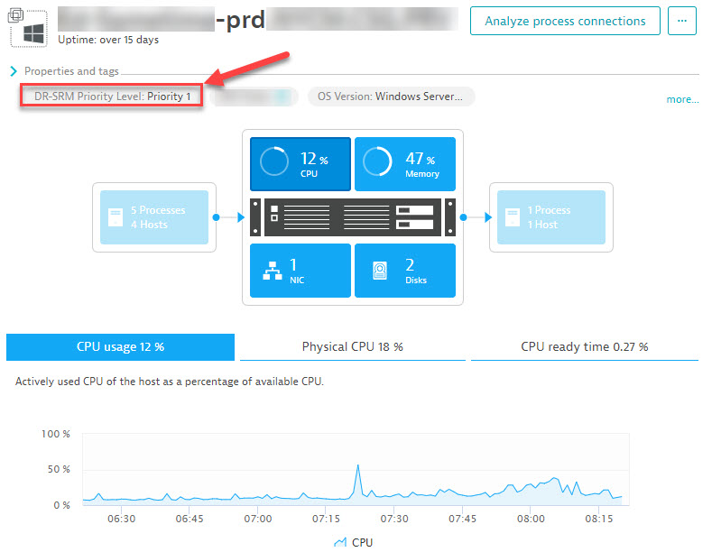 Every host is now automatically tagged with he DR-SRM Priority Level!