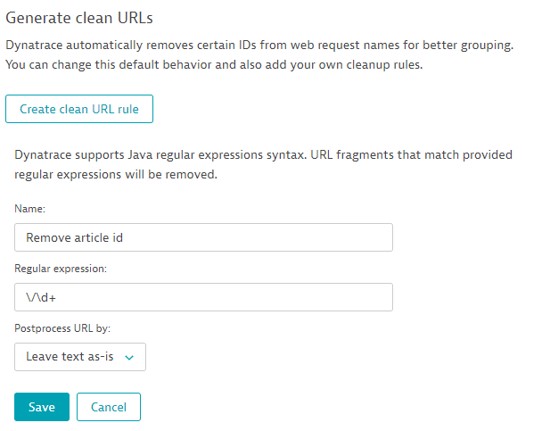 Create clean URL rule