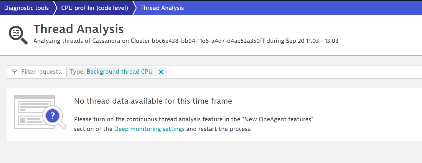 Thread Analysis in Dynatrace