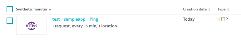 Automatic created & updated Dynatrace Synthetic Tests can also be seen in the Dynatrace UI