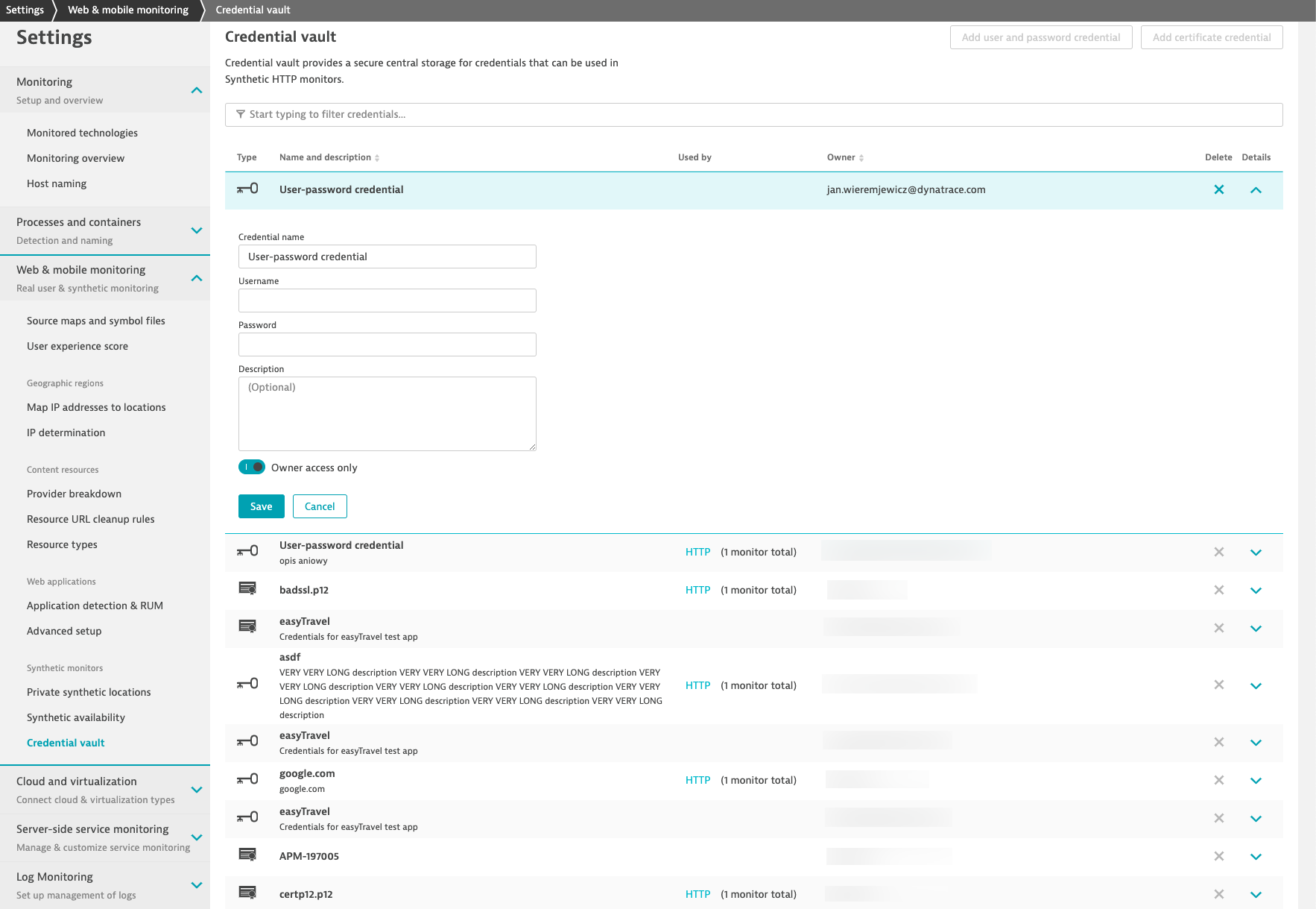 cyberghost chrome create new credentials