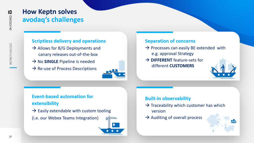 Keptn’s event-driven control plane solves four major challenges organizations have when moving to autonomous cloud