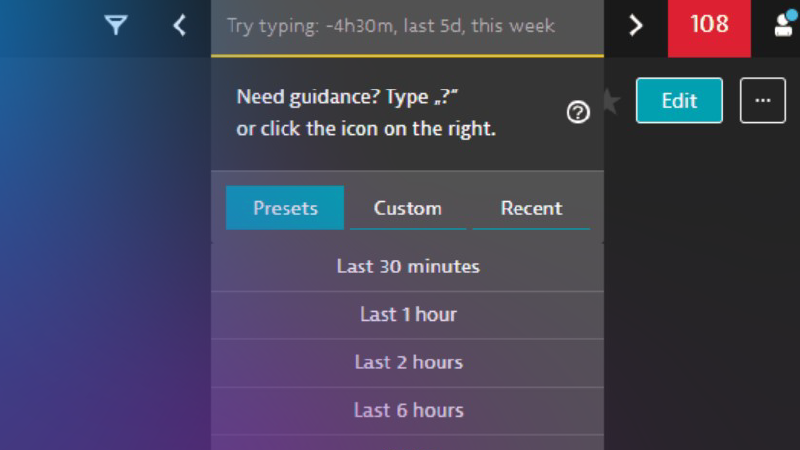 Smart and intuitive time-traveling for intelligent observability with our new warp-speed, lingual input
